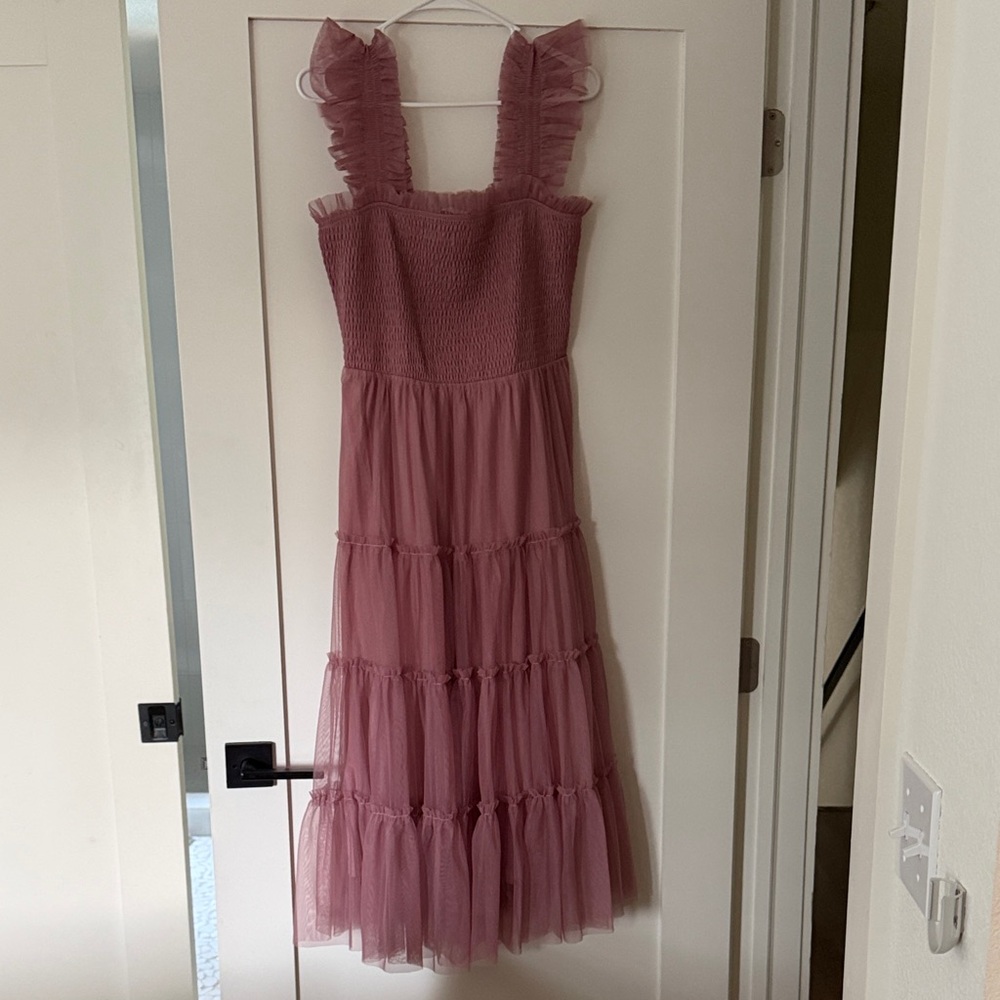 Baltic Born Charming Pink Ruffle Maxi - bump friendly